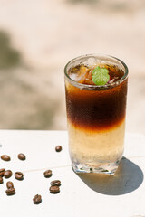 Ice Americano Black Coffee Nutrual lighting