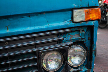 old car headlight