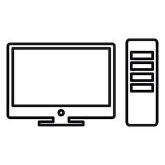 pc icons. pc symbol vector elements for infographic web.