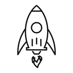 Rocket icons. Rocket symbol vector elements for infographic web.