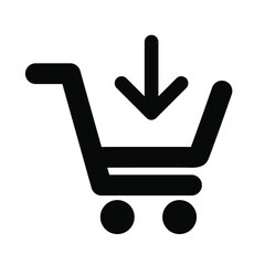 Shopping cart icons. Shopping cart symbol vector elements for infographic web.