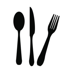 spoon and fork icons. spoon and fork symbol vector elements for infographic web.