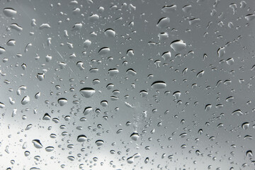 raindrops on the glass