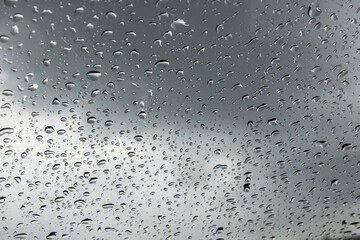 raindrops on the glass