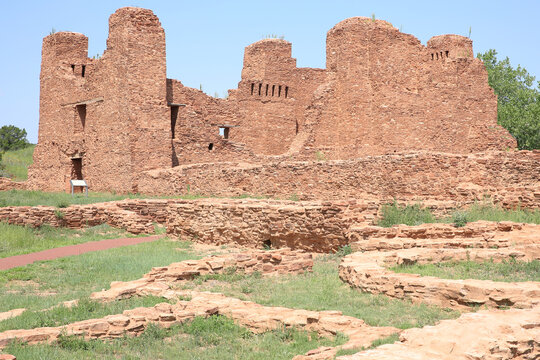 Quarai ruin in Salinas Pueblo Missions National Monument, New Mexico, USA