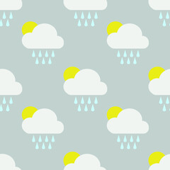 Obraz premium Vector pattern with lumps for baby textiles.