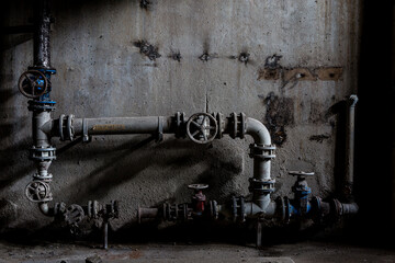 Wasserleitung in altem Keller