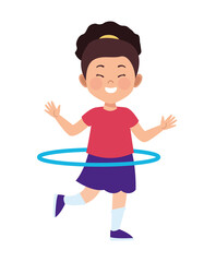 girl practicing hula hula