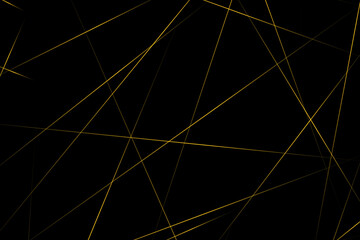 Abstract black with gold lines, triangles background modern design. Vector illustration EPS 10.