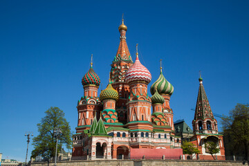  St. Basil's Cathedral in Moscow on Red Square.