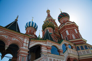 Fototapeta na wymiar St. Basil's Cathedral in Moscow on Red Square.
