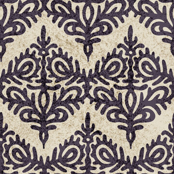 Seamless vintage pattern. Bohemian print for textiles. Vector illustration.