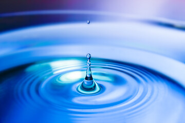 Water drop close up