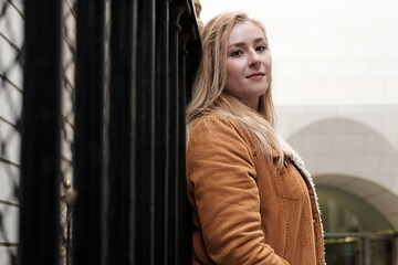 Fototapeta premium Young blonde woman posing.