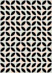 Abstract Geometric Pattern generative computational art illustration