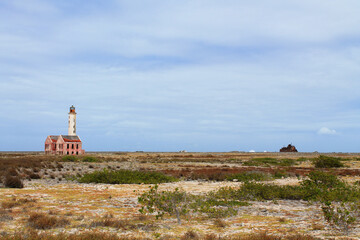 Fototapeta na wymiar Travels in Curaçao (Curacao), ABC Islands | Klein Curacao Island, abandoned lighthouse