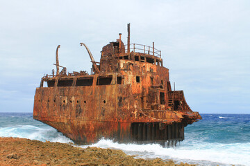 Travels in Curaçao (Curacao), ABC Islands | Klein Curacao Island, shipwreck (Maria Bianca...