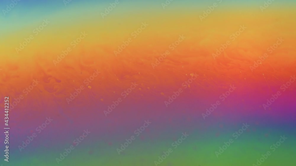 Poster multi-colored iris texture of a soap bubble in motion