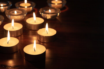 candles in the dark