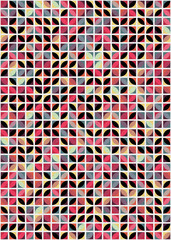 Abstract Geometric Pattern generative computational art illustration