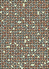 Abstract Geometric Pattern generative computational art illustration