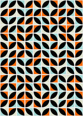 Abstract Geometric Pattern generative computational art illustration