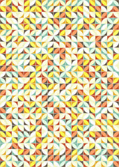 Abstract Geometric Pattern generative computational art illustration