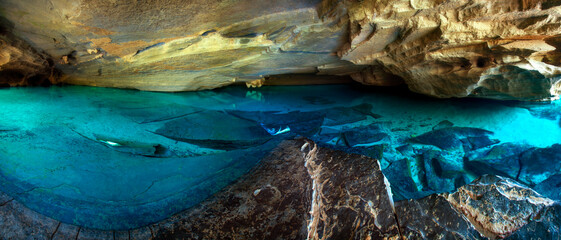 pond in the cave