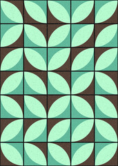 Abstract Geometric Pattern generative computational art illustration