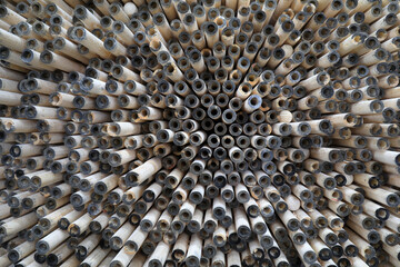 Cross section pattern of wooden spade handle