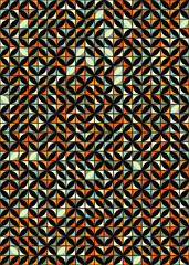 Abstract Geometric Pattern generative computational art illustration
