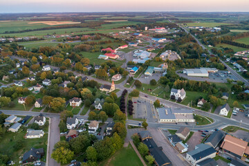 Aerial view of the town of Kensington, Prince Edward Island