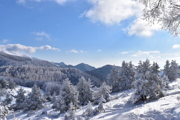 Kozuf mountain and it's beauty in the winter 