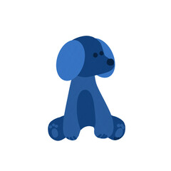 Blue puppy with white background- Gio Artworld