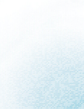 Simple background with gradient by binary code. Vector pattern