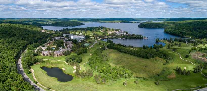 An aerial view of Deerhurst Inn and Conference Centre.