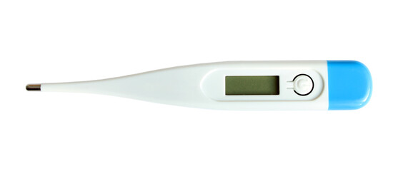 Digital thermometer isolated on white background