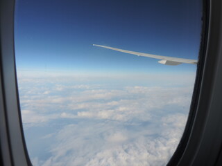 view from airplane window