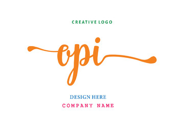 OPI lettering logo is simple, easy to understand and authoritative