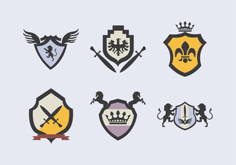 six coats of arms
