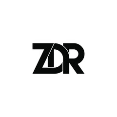 zdr letter original monogram logo design