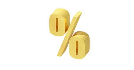 gold percent symbol