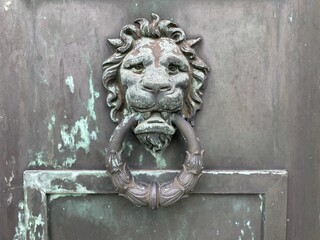 lion door knocker