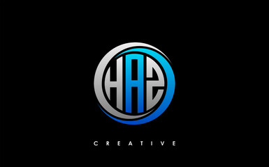 HAZ Letter Initial Logo Design Template Vector Illustration