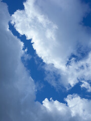 Blue cloudy sky background