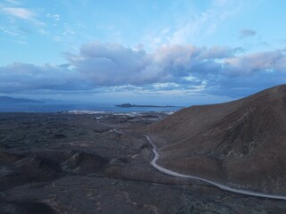 Zona Volcánica en el norte de Fuerteventura, Islas Canarias