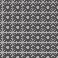 ornamental snowflakes pattern