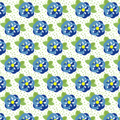 A Simple pattern with Navy flowers.