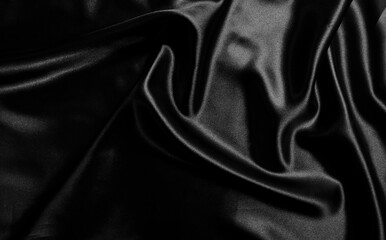Fototapeta premium Black cloth texture background