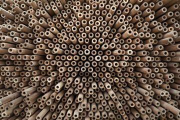 Cross section pattern of wooden spade handle